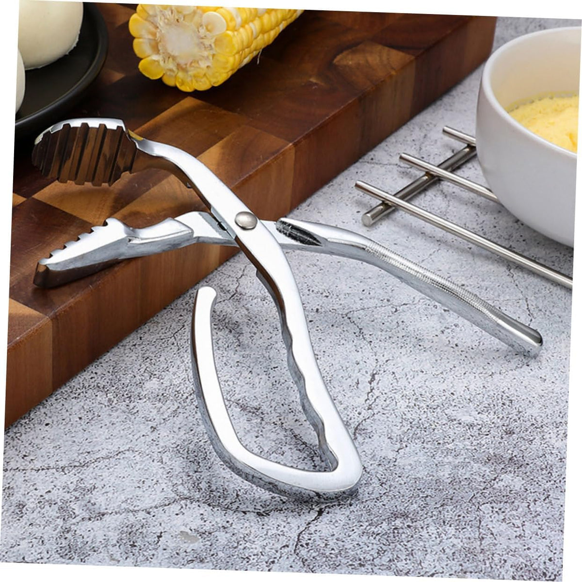 Zinc Alloy Bowl Clip Multi-function Dish Lifter Walnut Opener Kitchen Gadget for Safe Handling of Hot Plates Bowls Essential Home Kitchen Tool