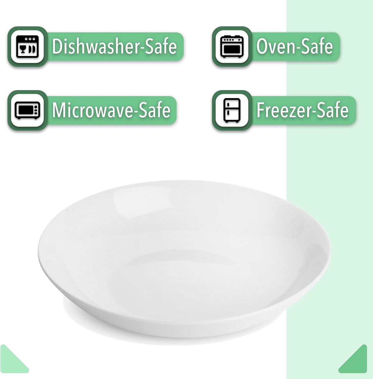 Brew To A Tea - Ceramic Porcelain Dipping Bowls, 3 Oz, Set of 12, White, Modern Style, Round Shape, Classic Theme, Oven Safe, Microwave & Dishwasher Safe
