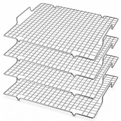 6 Packs Cooling Racks 16"x10" Baking Rack for Cooking and Baking Oven Wire Rack Cooling Drying Roasting Rack Heavy Duty Baking Rack for Roasting Cooking Grilling Drying