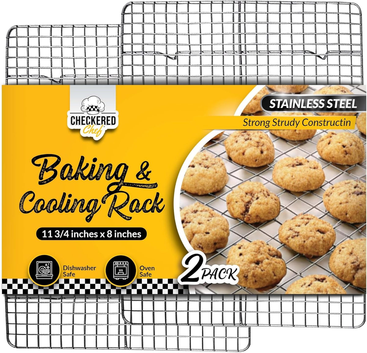Checkered Chef Cooling Racks for Cooking and Baking - Cooling Wire Rack
