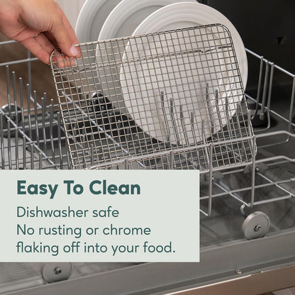 Ultra Cuisine 100% Stainless Steel Cooling and Baking Rack - 8.5 x 12-inch