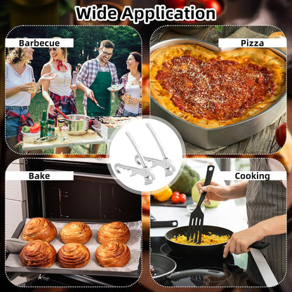 Reallnaive 2 Pack Pizza Pan Gripper Aluminum Pizza Pans Grabber