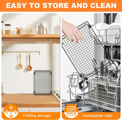 2-Pack Stackable Cooling Racks for Cooking and Baking, 13.4" x 9.4"