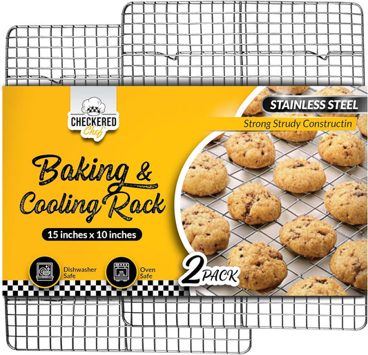 Checkered Chef Cooling Racks for Cooking and Baking - Cooling Wire Rack