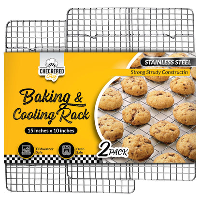 Checkered Chef Cooling Racks for Cooking and Baking - Cooling Wire Rack
