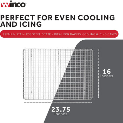 Winco Full Size Full-size Stainless Steel Sheet Pan Grate