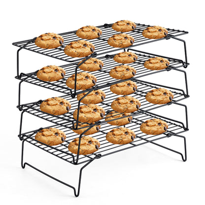Leonyo 5-Tier Cooling Rack for Cooking and Baking, 15 x10 Inch Wire Racks