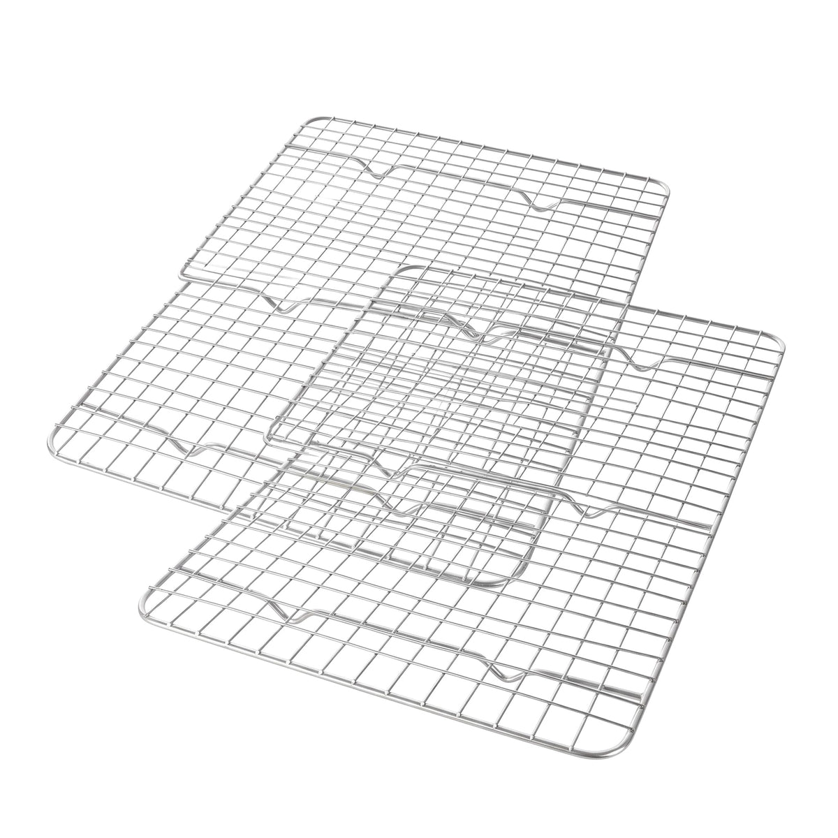USA Pan Half Sheet Nonstick Roasting and Cooling Rack, Set of 2