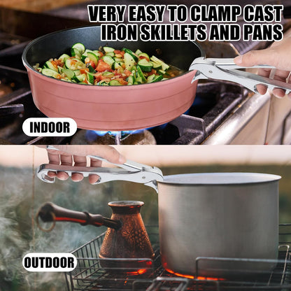 Pan Gripper - Aluminum Alloy Tongs for Hot Dishes,Oven - Hot Plate Gripper