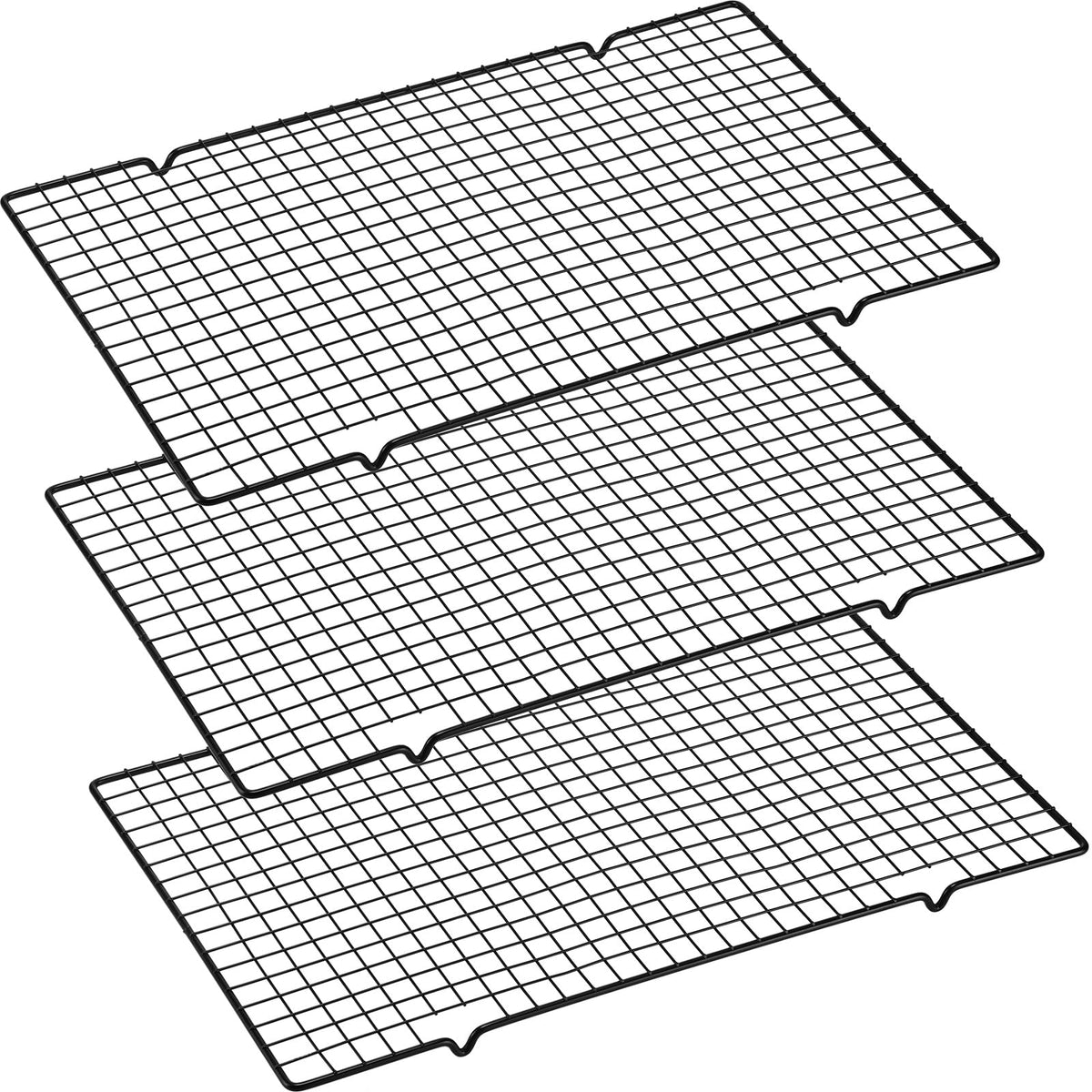 Harloon 6 Pieces Cooling Racks for Baking Wire Grid Set,16 x 9.8 Inch
