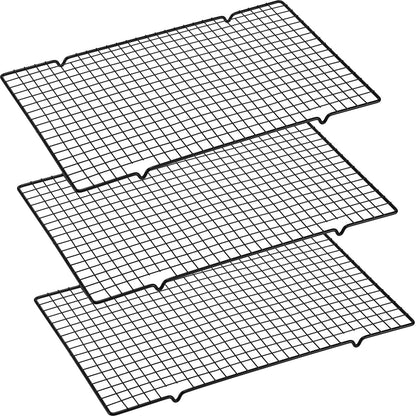 Harloon 6 Pieces Cooling Racks for Baking Wire Grid Set,16 x 9.8 Inch