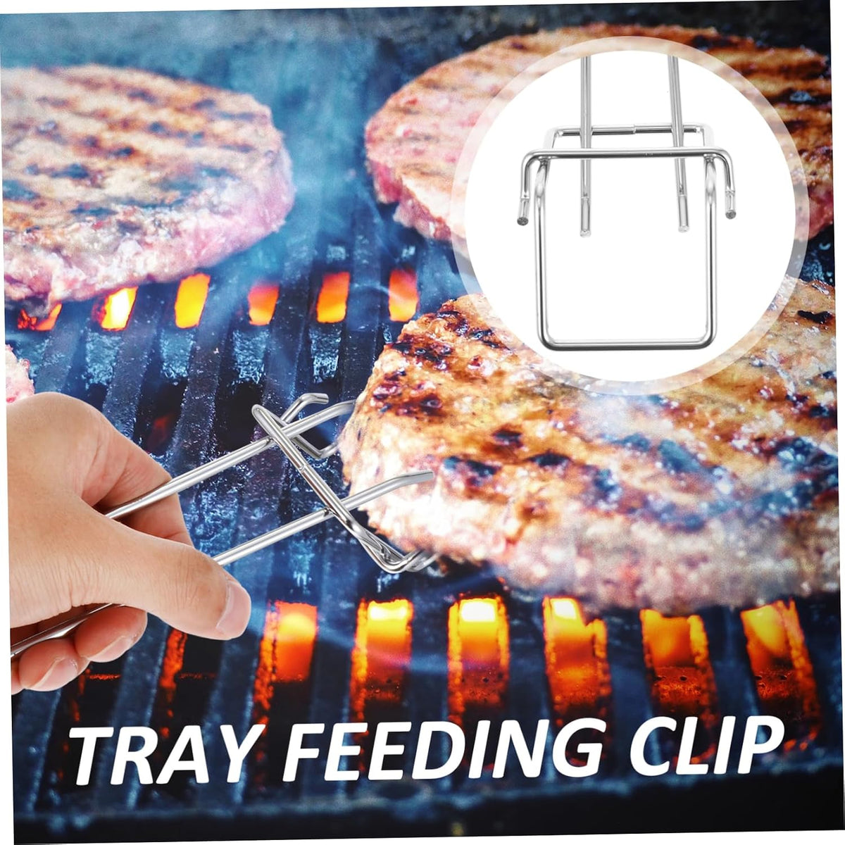 Stainless Steel Tray Clamp Anti Scald Gripper for Hot Pan Removal