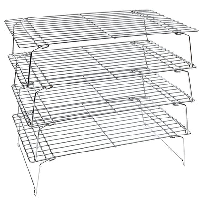 KITCHENATICS Half Sheet Cooling Rack Stainless Steel Oven Safe Set of 2