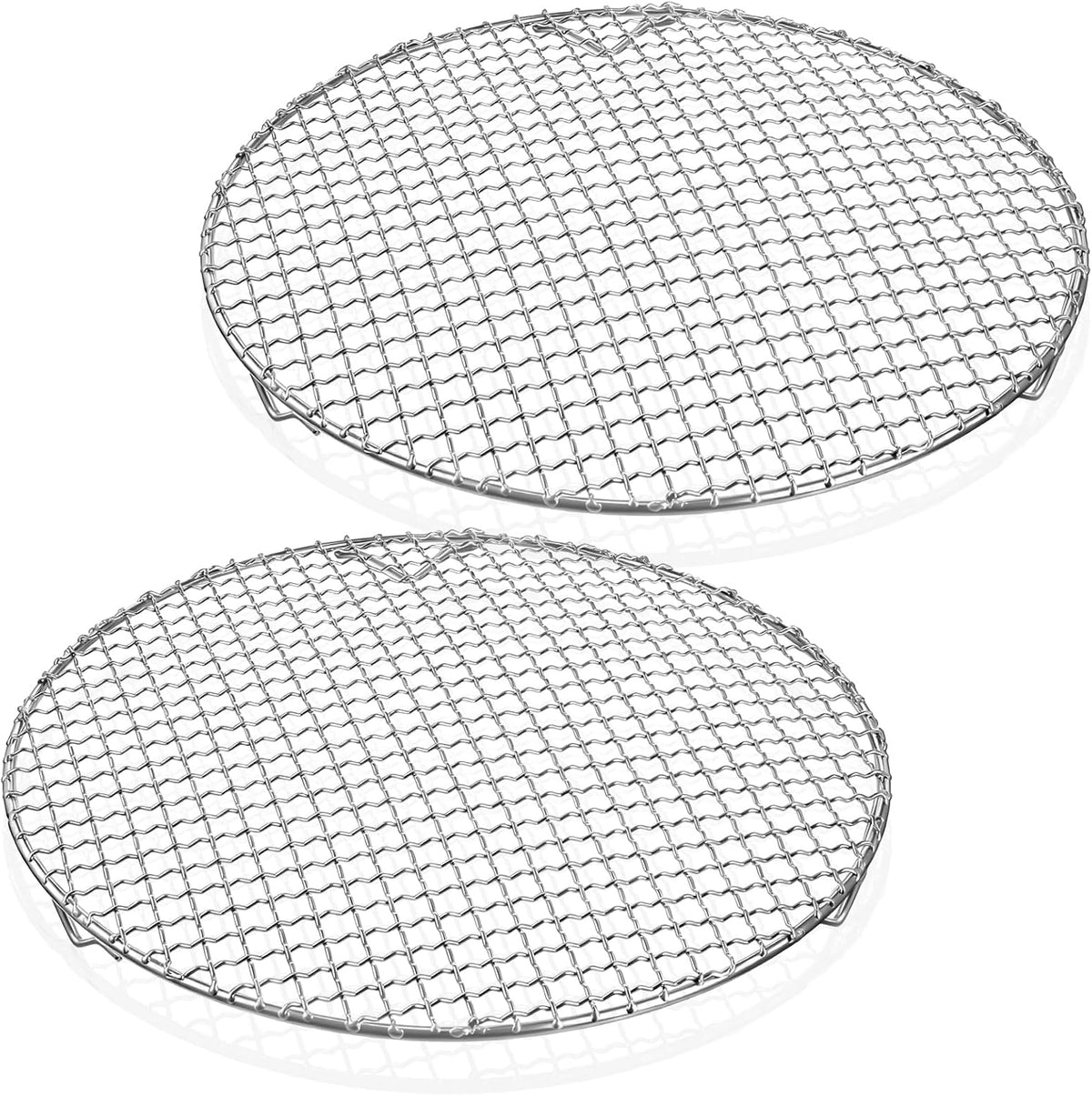 2 Pack 13 Inch Round Cooling Rack, 201 Stainless Steel with Legs