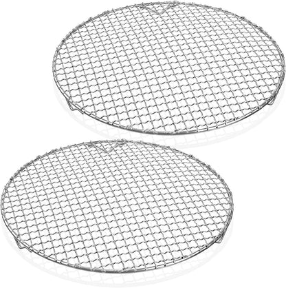2 Pack 13 Inch Round Cooling Rack, 201 Stainless Steel with Legs