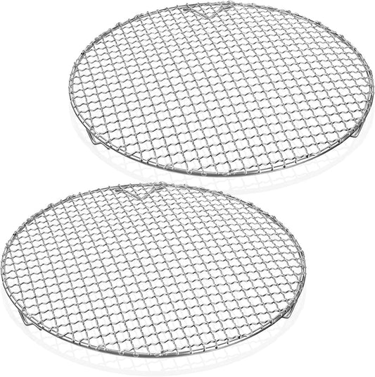 2 Pack 13 Inch Round Cooling Rack, 201 Stainless Steel with Legs