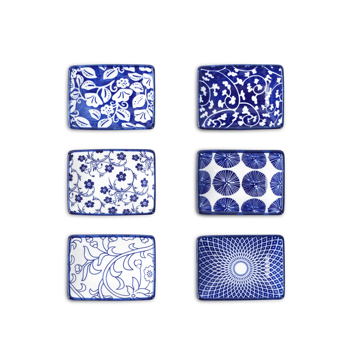 Selamica 3.75 Inch Ceramic Soy Sauce Dish, Set of 6, Assorted Colors