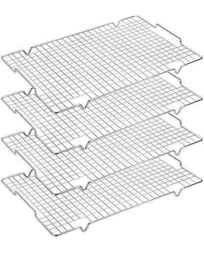 HULISEN Cooling Rack 2-Pack, 16 x 10 Inch Nonstick Baking Rack with Handles