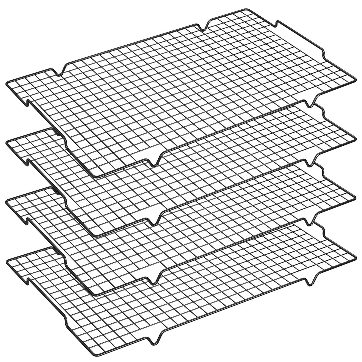 HULISEN Cooling Rack 2-Pack, 16 x 10 Inch Nonstick Baking Rack with Handles