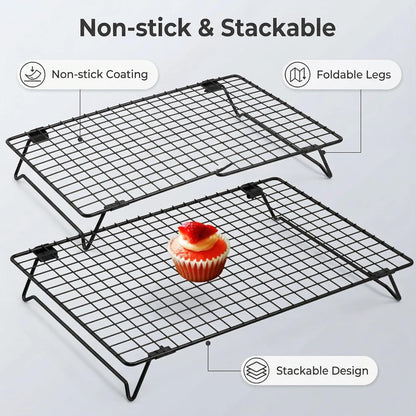 Cooling Racks for Cooking and Baking,13.4x9.4 Inch 2-Pack
