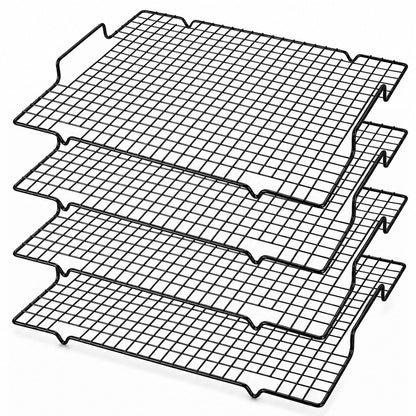 6 Packs Cooling Racks 16"x10" Baking Rack for Cooking and Baking Oven Wire Rack Cooling Drying Roasting Rack Heavy Duty Baking Rack for Roasting Cooking Grilling Drying