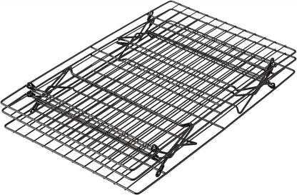 Wilton Excelle Elite 3-Tier Cooling Rack for Cookies, Cake and More - Cool Batches of Cookies, Cake Layers or Finger Foods, Black