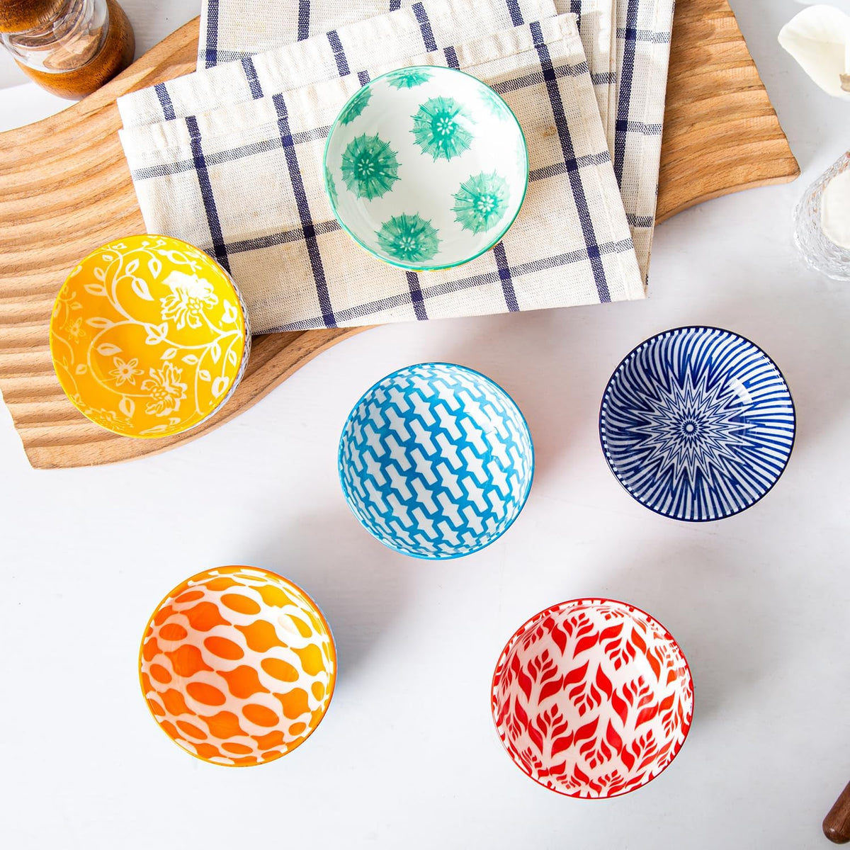 4 Oz Ceramic Mini Dipping Bowls Set of 6
