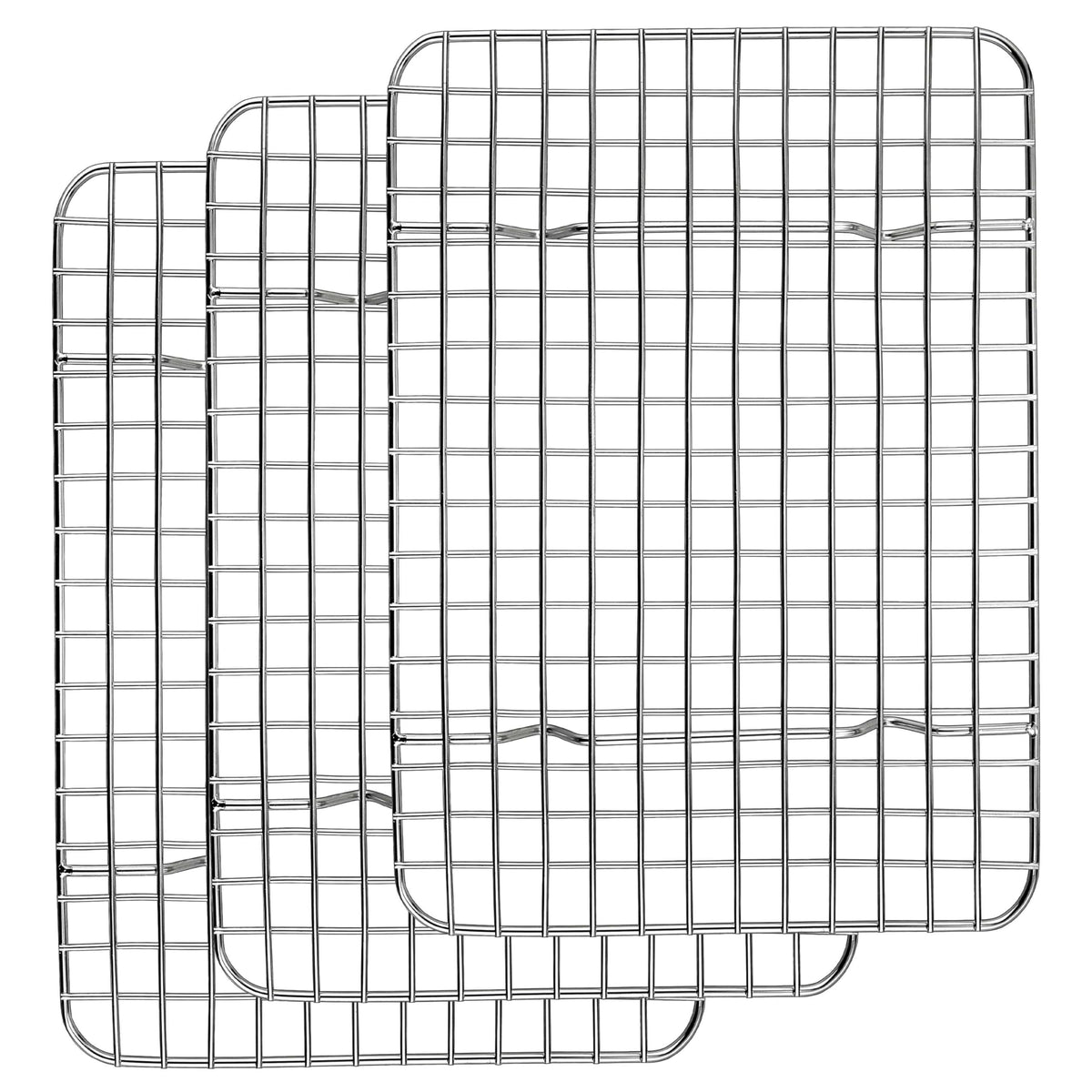 Homikit Stainless Steel Large Cooling Racks Set, 15.3x11.3 Inch, Rust Free