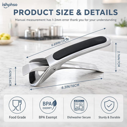 Anti-Slip Plate Gripper Set, Adjustable Stainless Steel Hot Dish Clip, Oven & Microwave Safe for Home Kitchen (2)