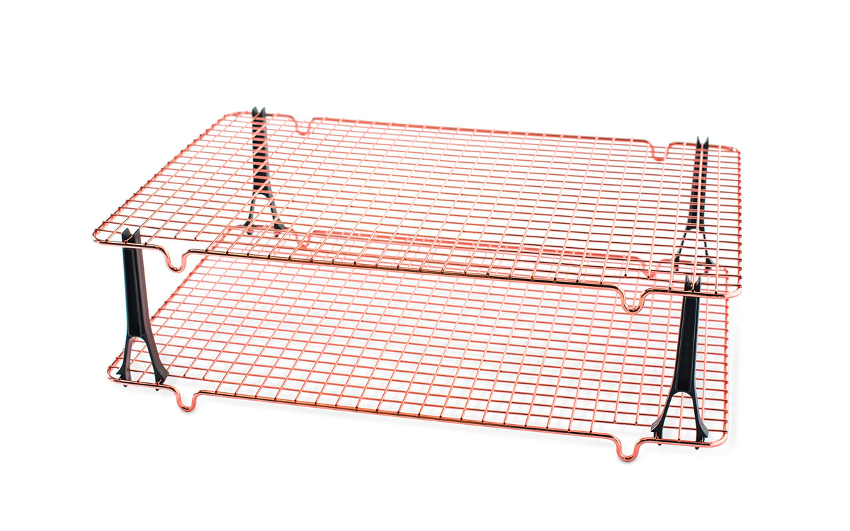 Nordic Ware 43343 Oven Safe Nonstick Baking & Cooling Grid (1/2 Sheet), One Size, Steel