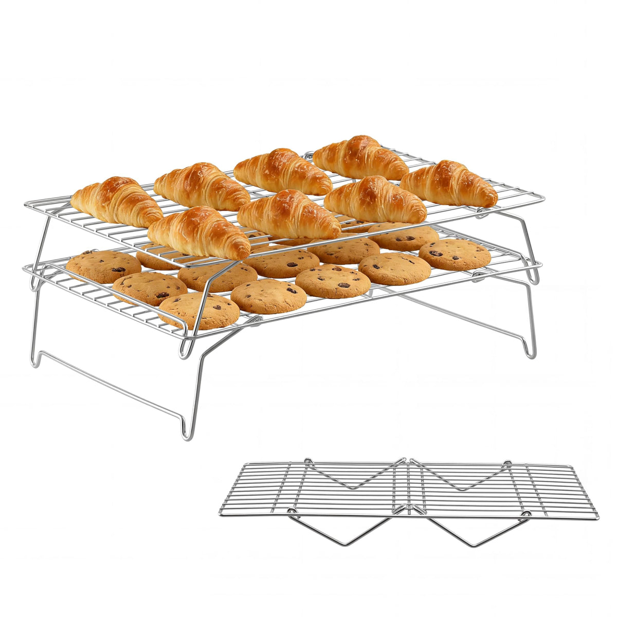 Herogo 5-Tier 15"x10" Stainless Steel Baking Cooling Rack