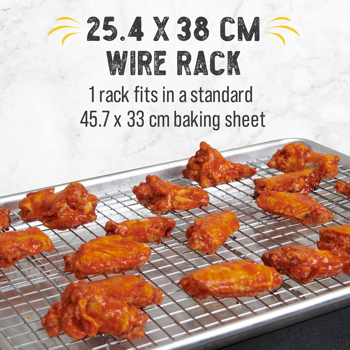 Checkered Chef Cooling Racks for Cooking and Baking - Cooling Wire Rack