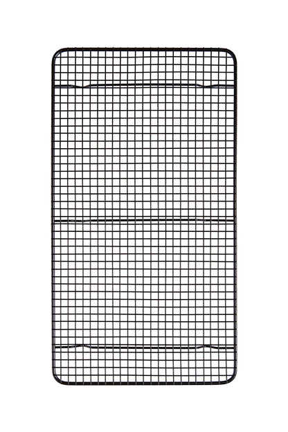 Mrs. Anderson's Baking Professional Nonstick Cooling Rack, Heavy Duty Silicone-Coated Steel, 10 x 18 x 0.75-Inches
