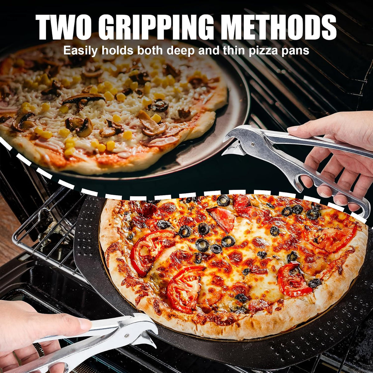 Pan Gripper - Aluminum Alloy Tongs for Hot Dishes,Oven - Hot Plate Gripper