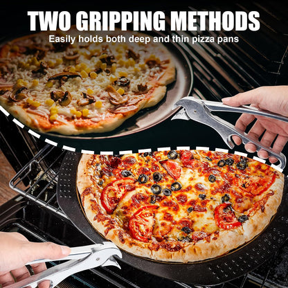 Pan Gripper - Aluminum Alloy Tongs for Hot Dishes,Oven - Hot Plate Gripper