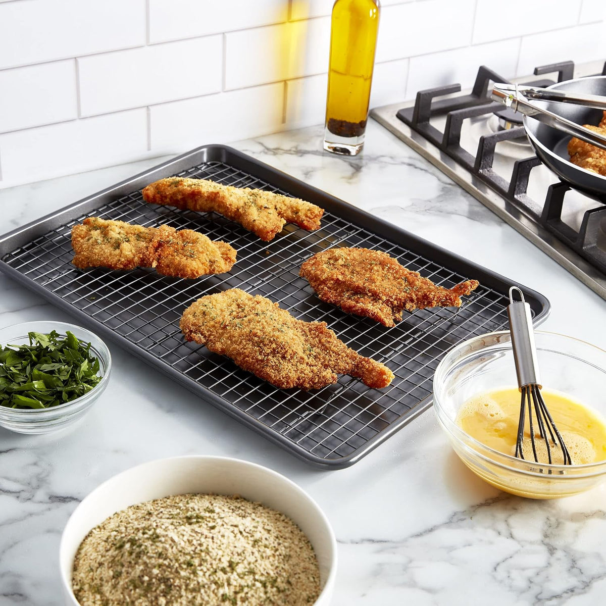 Chicago Metallic Non-Stick Cooling Rack for Baking