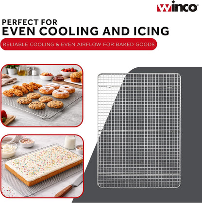 Winco Full Size Full-size Stainless Steel Sheet Pan Grate