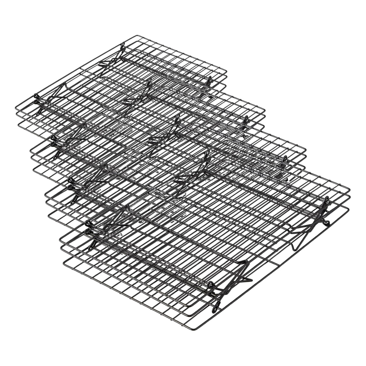 Wilton Excelle Elite 3-Tier Cooling Rack for Cookies, Cake and More - Cool Batches of Cookies, Cake Layers or Finger Foods, Black