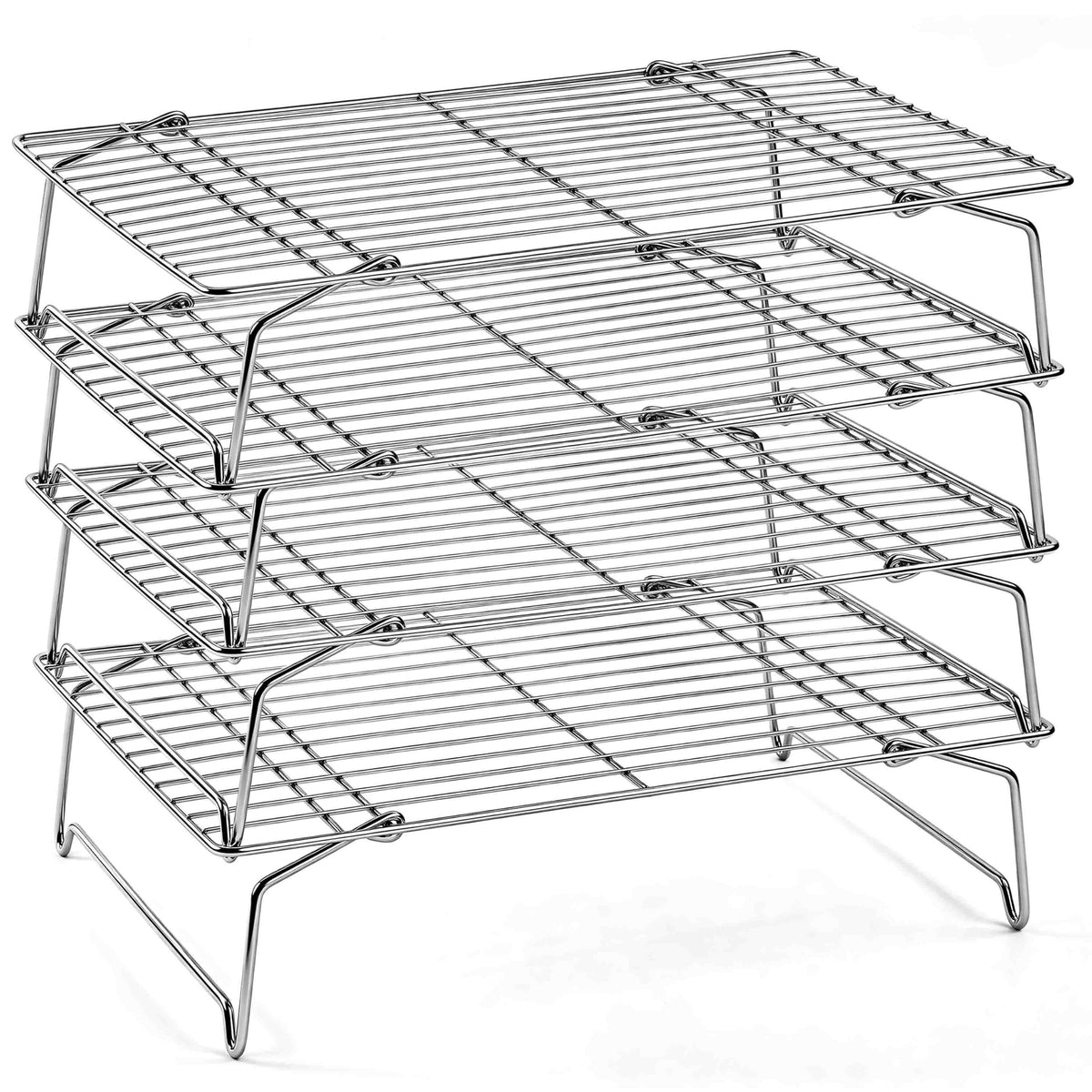 Homikit 2 Tiers Stainless Steel Cooling Rack Set, 10"x15" Baking Racks